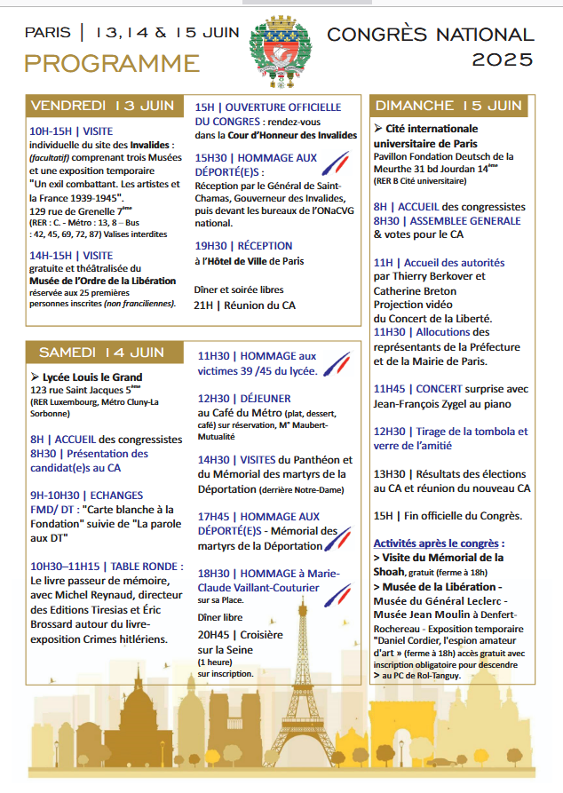 programme 2025 ag paris